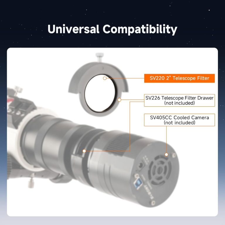 SVBONY SV220  2" 3nm Narrowband Filter – H-Alpha & OIII for Astrophotography