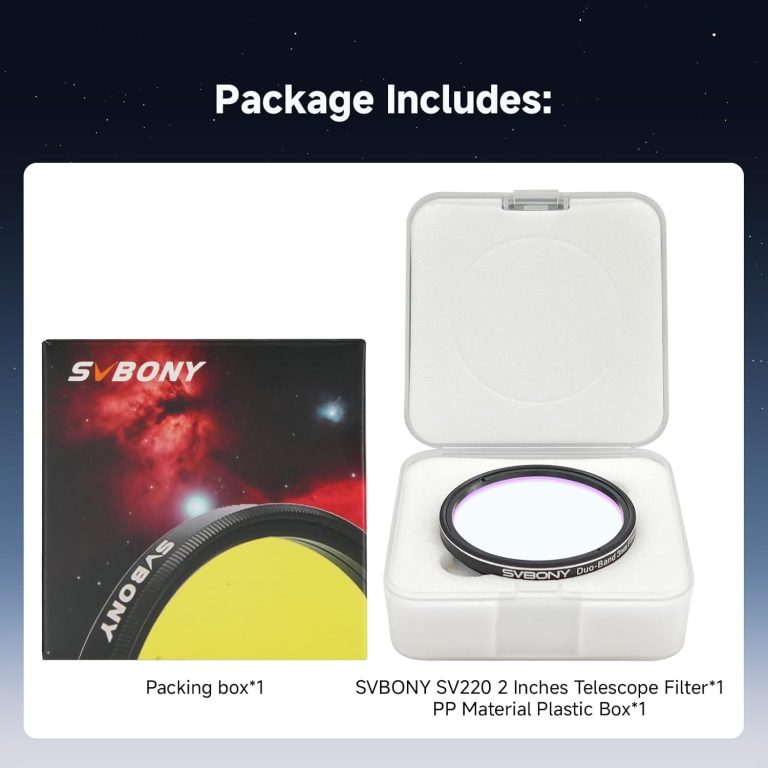 SVBONY SV220  2" 3nm Narrowband Filter – H-Alpha & OIII for Astrophotography