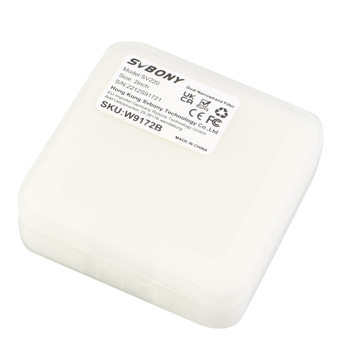 SVBONY SV220  2" 7nm Narrowband Filter – H-Alpha & OIII for Astrophotography