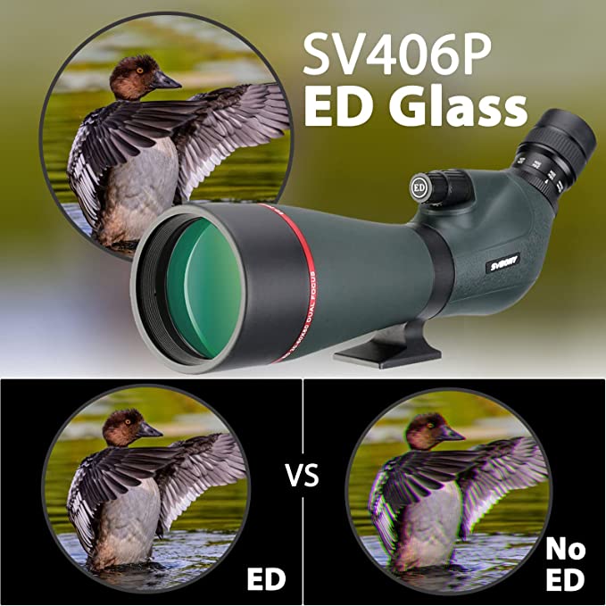 SVBONY SV406P 80ED Spotting Scope with SC001 2MP WiFi Camera & SA402 Camera Tripod