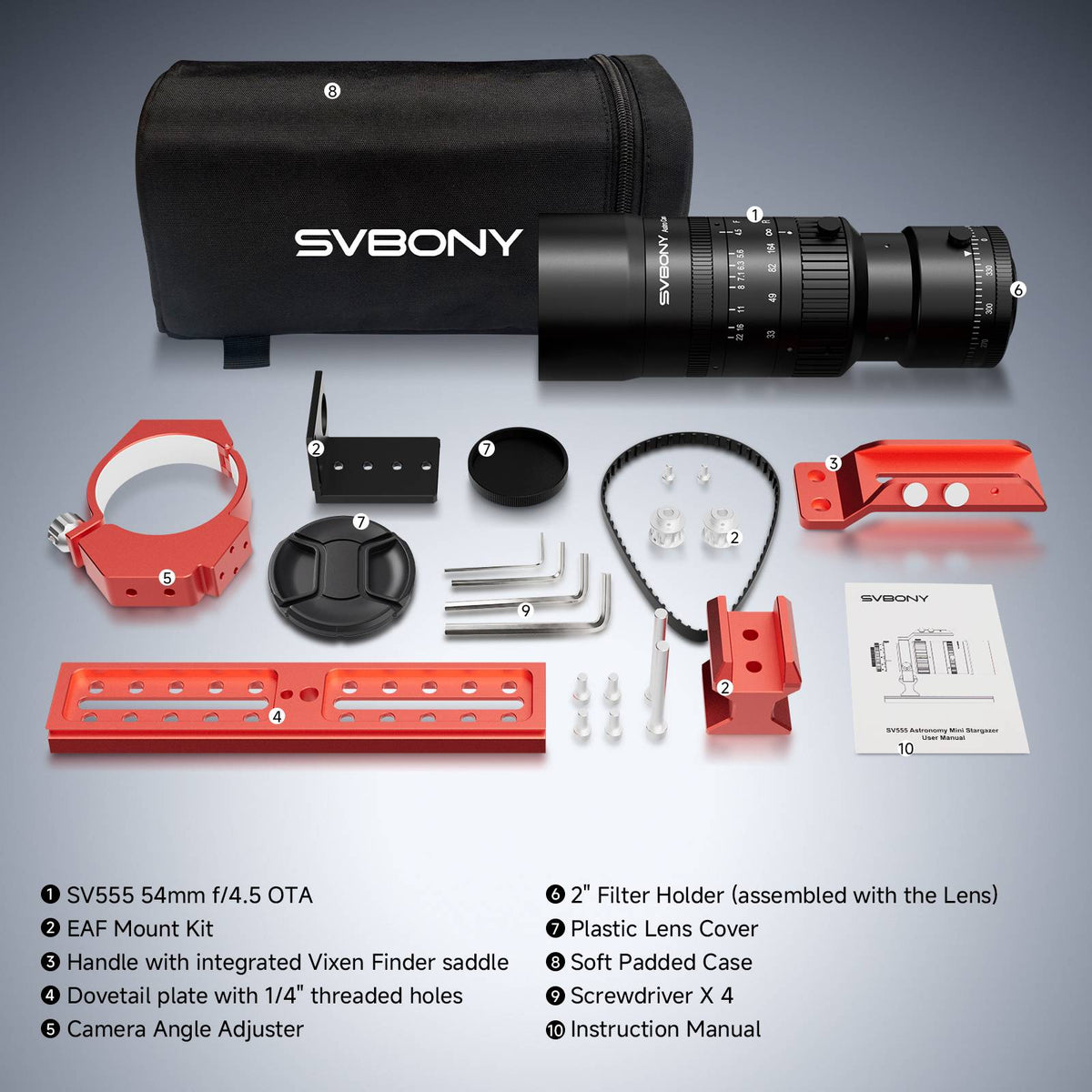 SVBONY SV555 54mm f/4.5 APO Astrograph Telescope