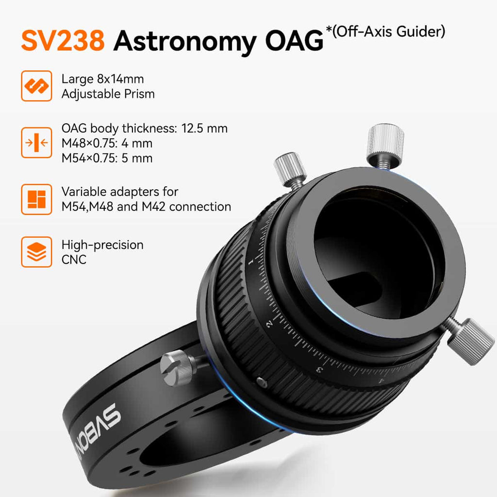 Svbony OAG & Filter Drawer: SV238 Off-Axis Guider & SV226p