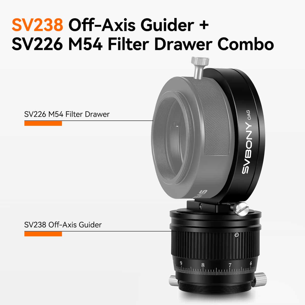 Svbony OAG & Filter Drawer: SV238 Off-Axis Guider & SV226p